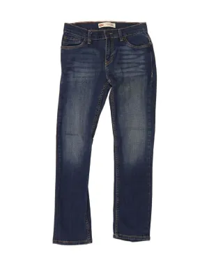 LEVI'S Girls 511 Slim Jeans 13-14 Years W27 L27 Navy Blue Cotton