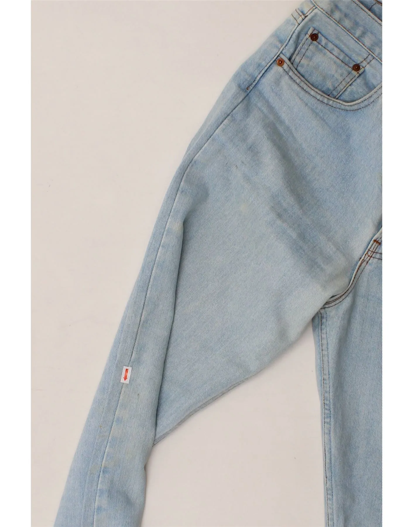 LEVI'S Mens 501 Straight Jeans W34 L36 Blue Cotton
