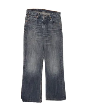 LEVI'S Mens 507 Bootcut Jeans W31 L28 Blue Cotton
