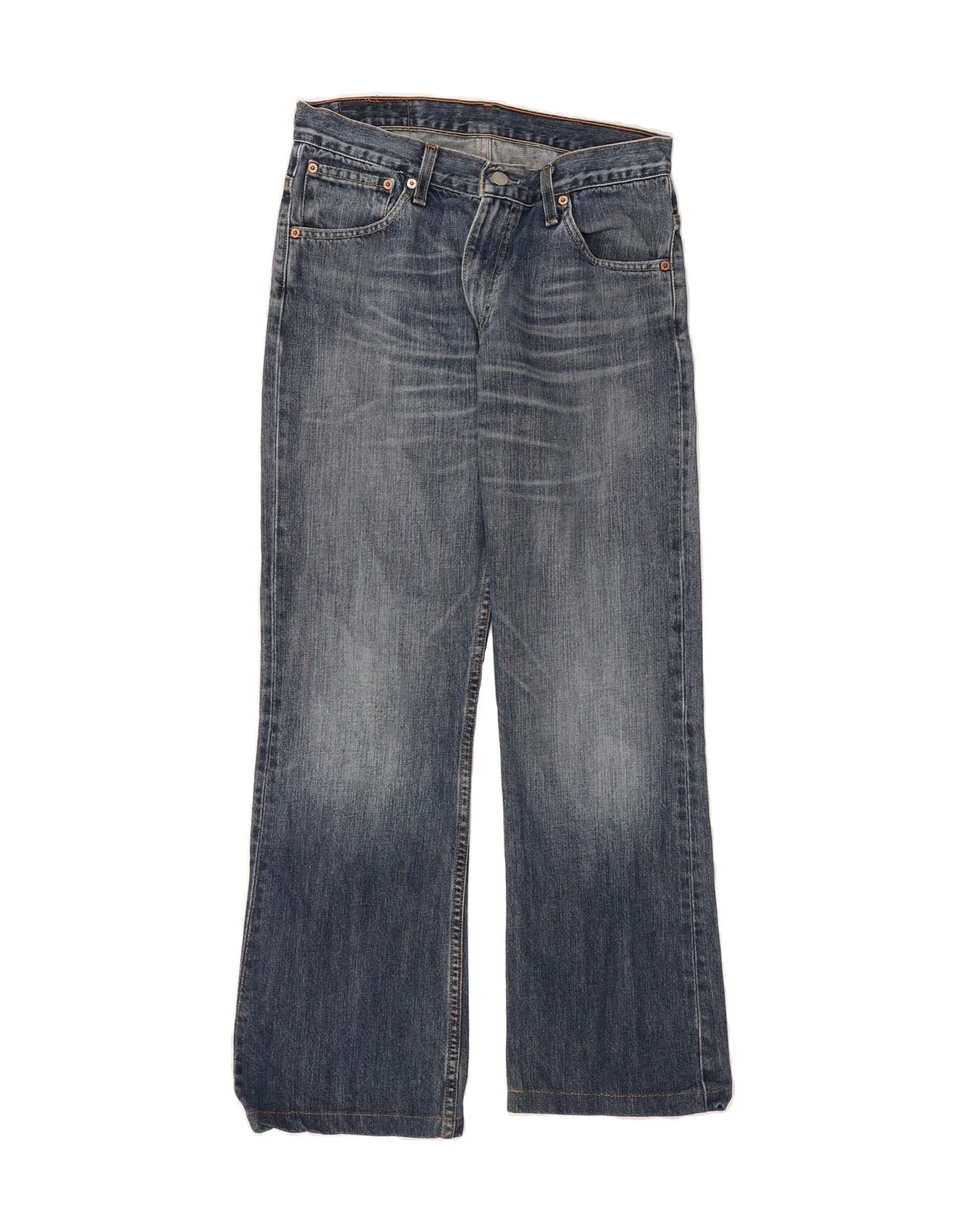 LEVI'S Mens 507 Bootcut Jeans W31 L28 Blue Cotton