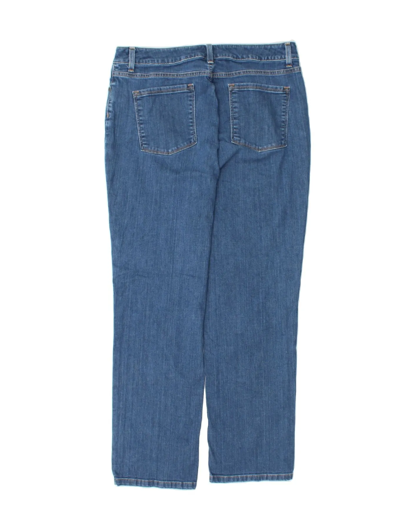 L.L.BEAN Womens Classic Fit Straight Jeans US 16 2XL W35 L29 Blue Cotton