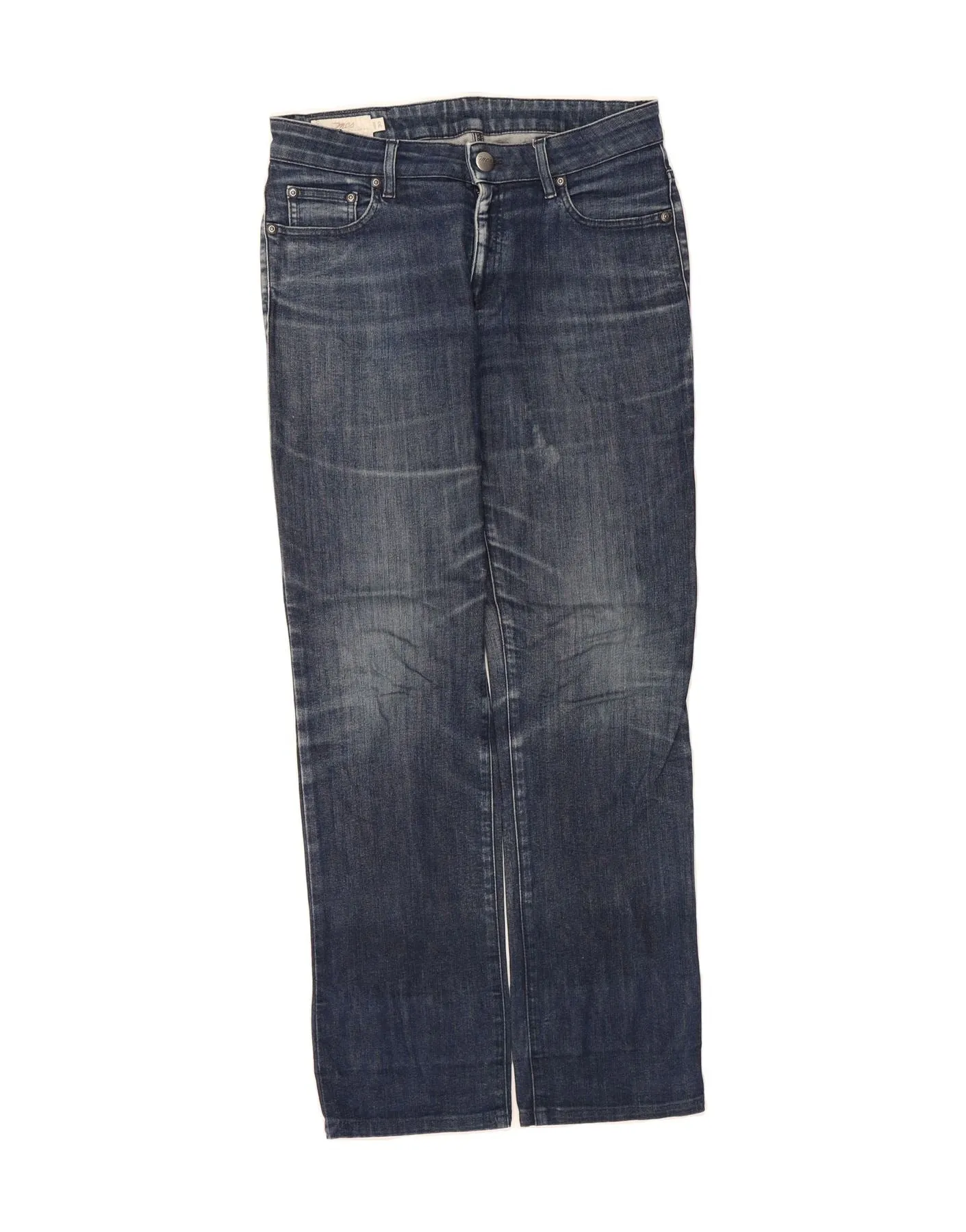 MARLBORO CLASSICS Womens Straight Jeans W30 L31 Blue Cotton