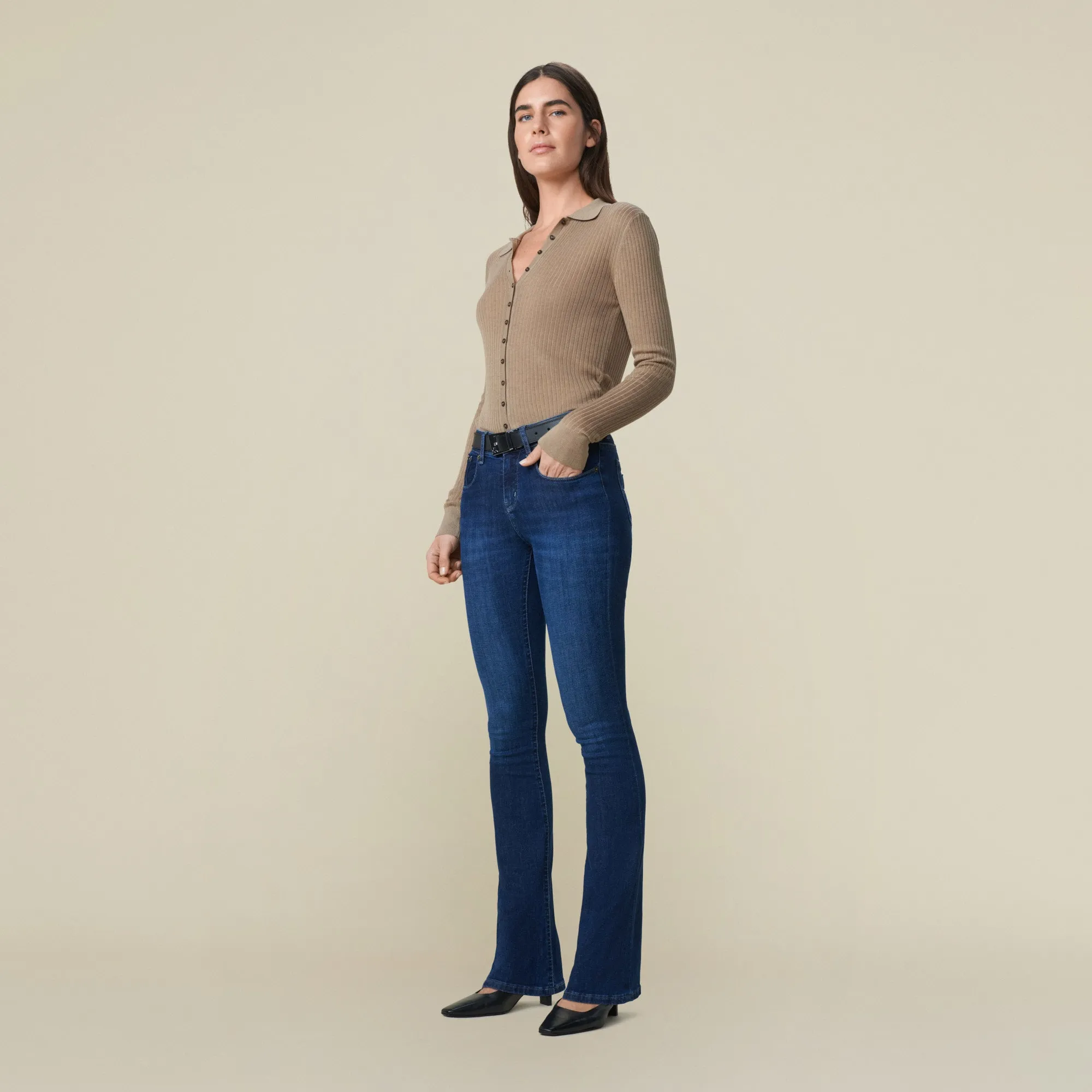 Melrose Marconi Mist - Mid Rise Flare