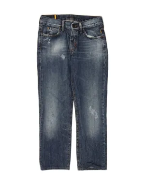 MELTIN' POT Mens Straight Jeans W30 L26 Blue Cotton