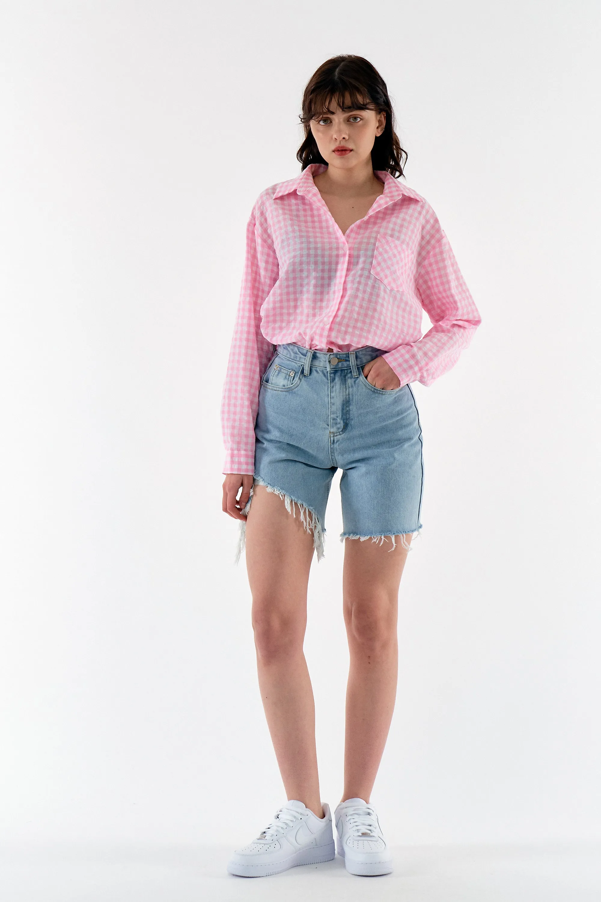 Mia Cutout Denim Shorts