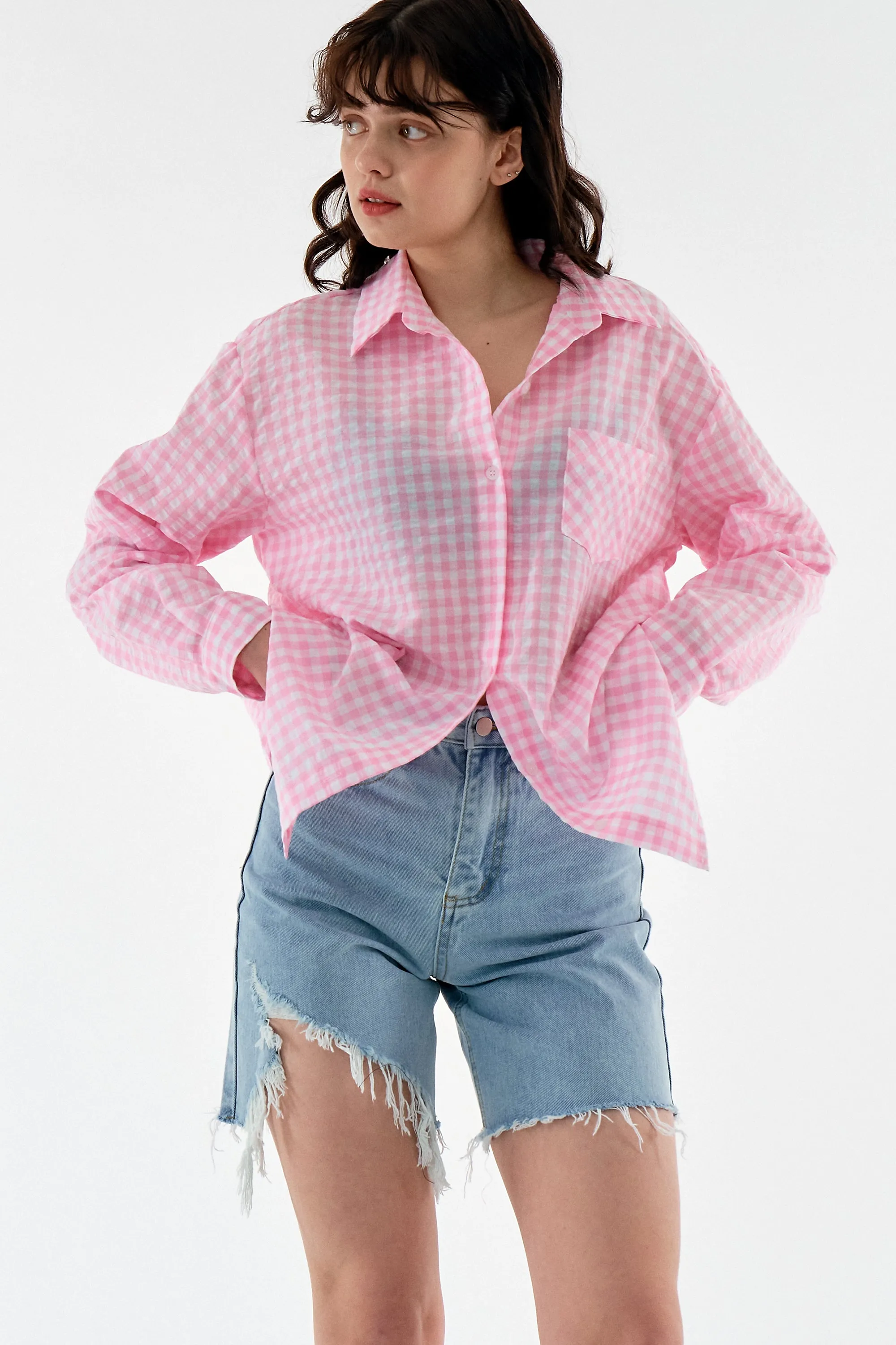 Mia Cutout Denim Shorts