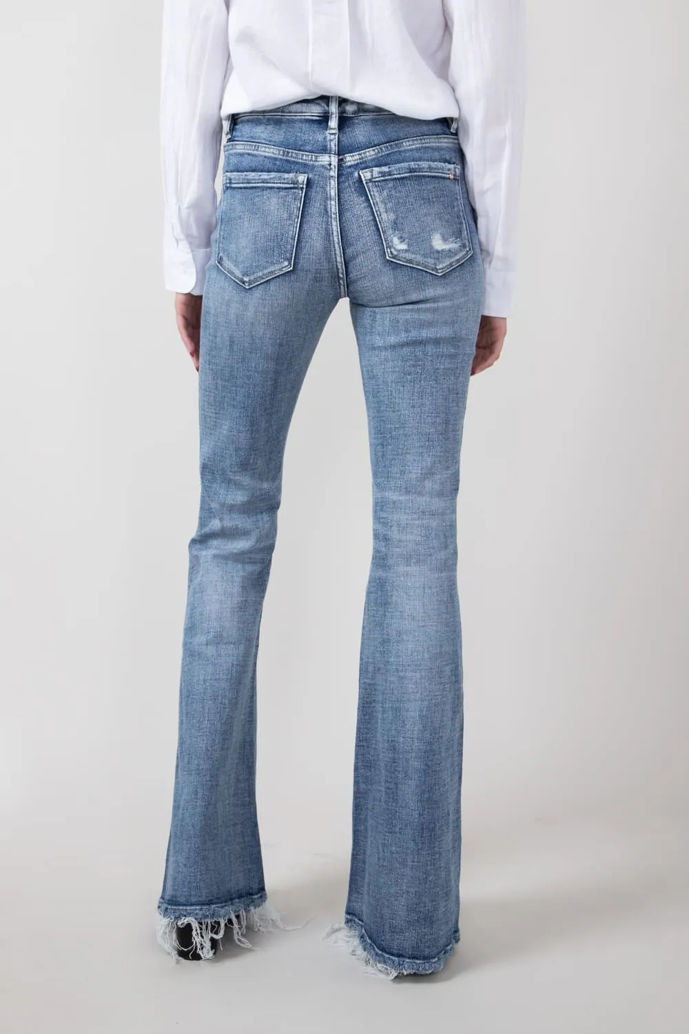 Mica Mid Rise Super Flare Jeans for Women | MDP-F3124M