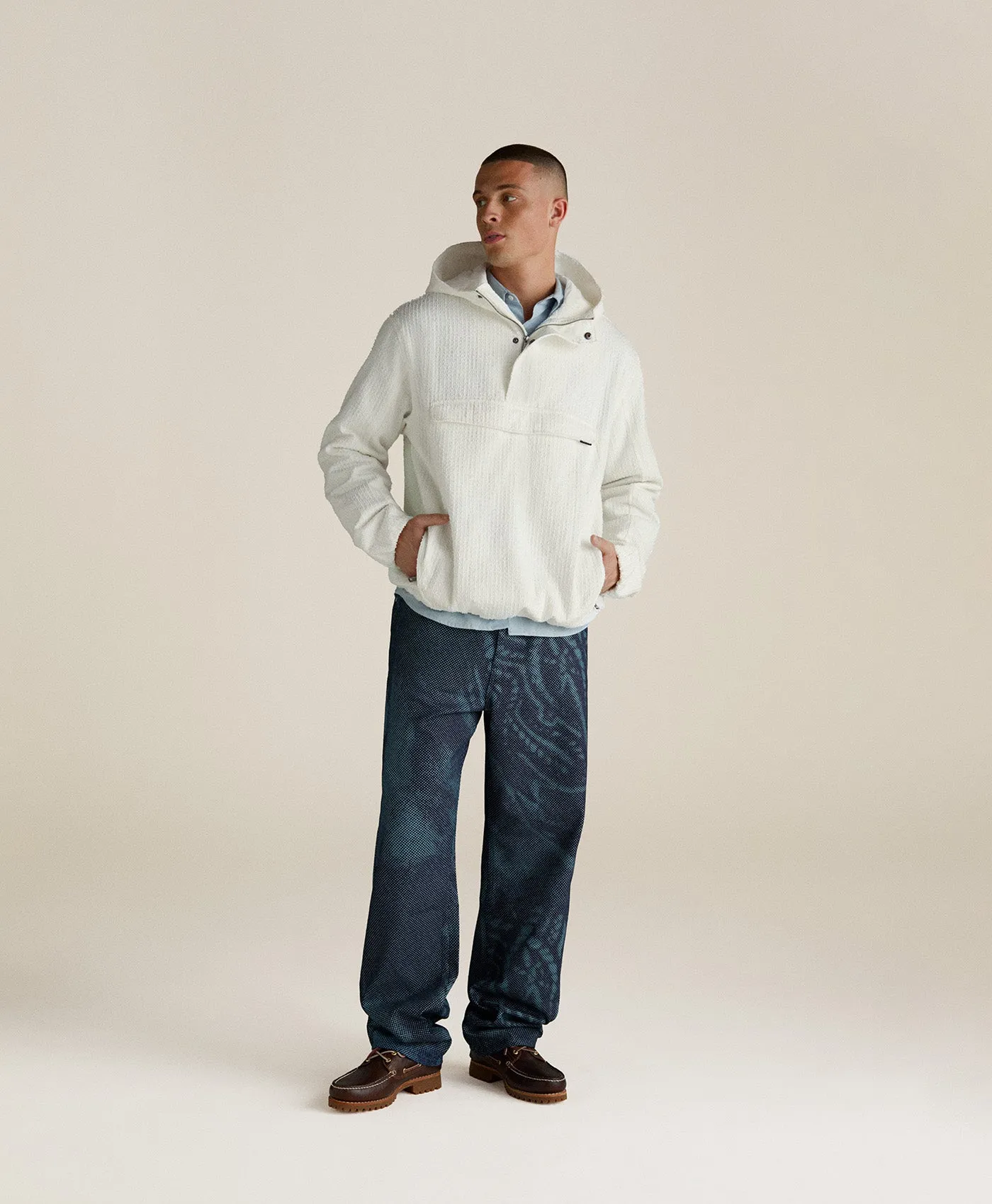 Mid Blue Denim Braids Jeans