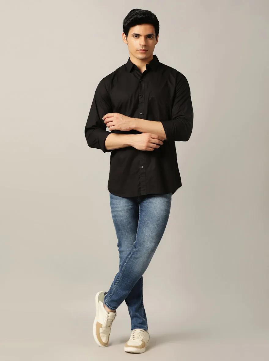Mid Blue Washed Rider Fit Jeans | JadeBlue
