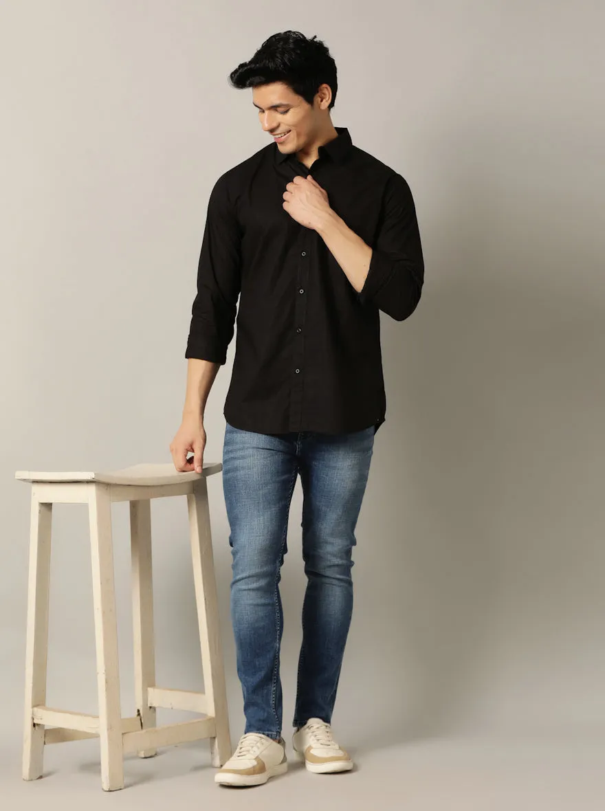 Mid Blue Washed Rider Fit Jeans | JadeBlue