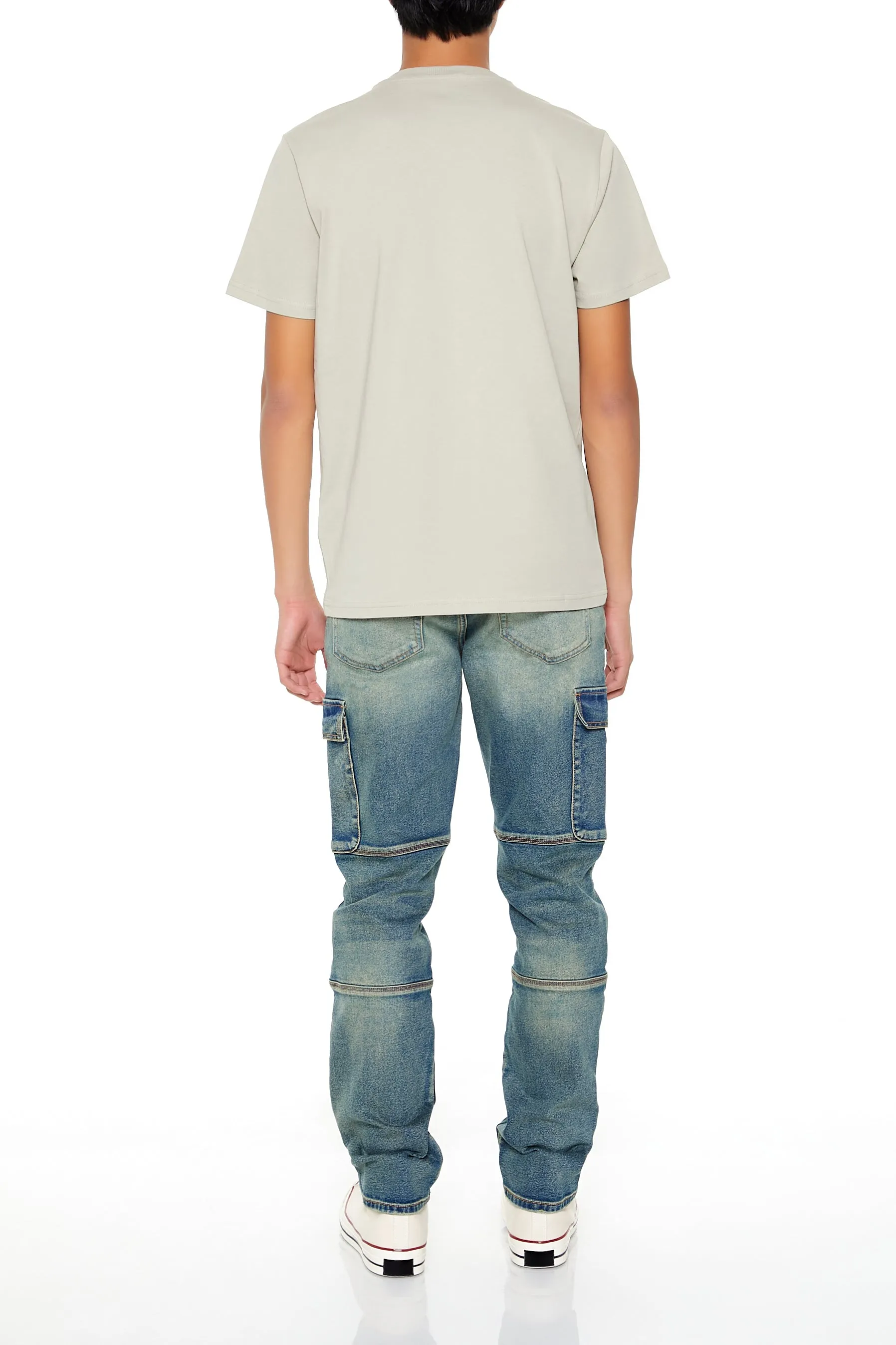 Mid Rise Slim Fit Cargo Jean