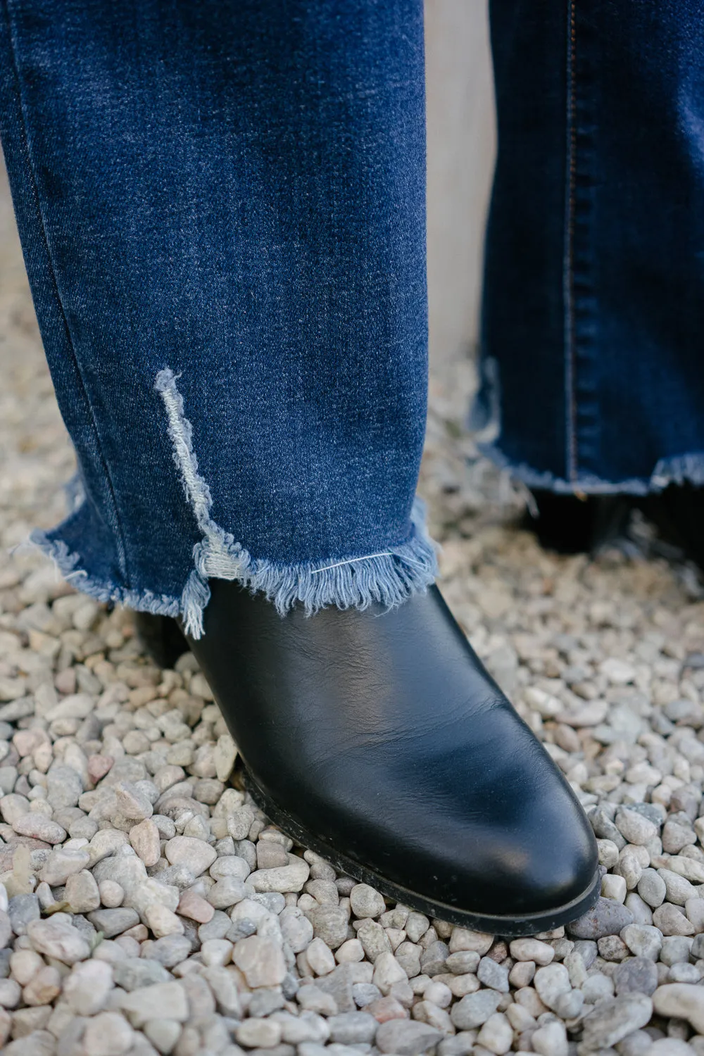 Natalie Mid Rise Non-Distressed Hem Bootcut Jeans - PLUS