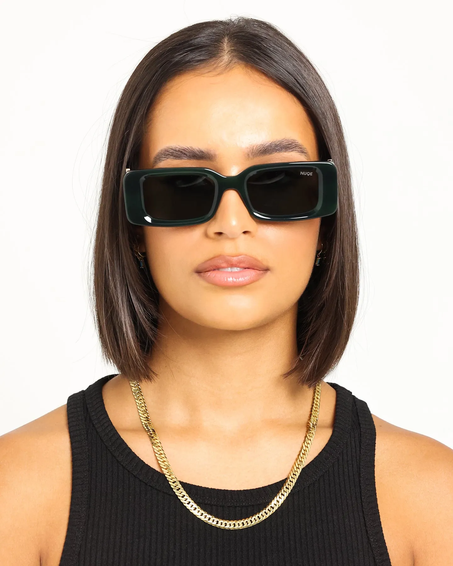 NUQE Elevare Sunglasses Green/Gold