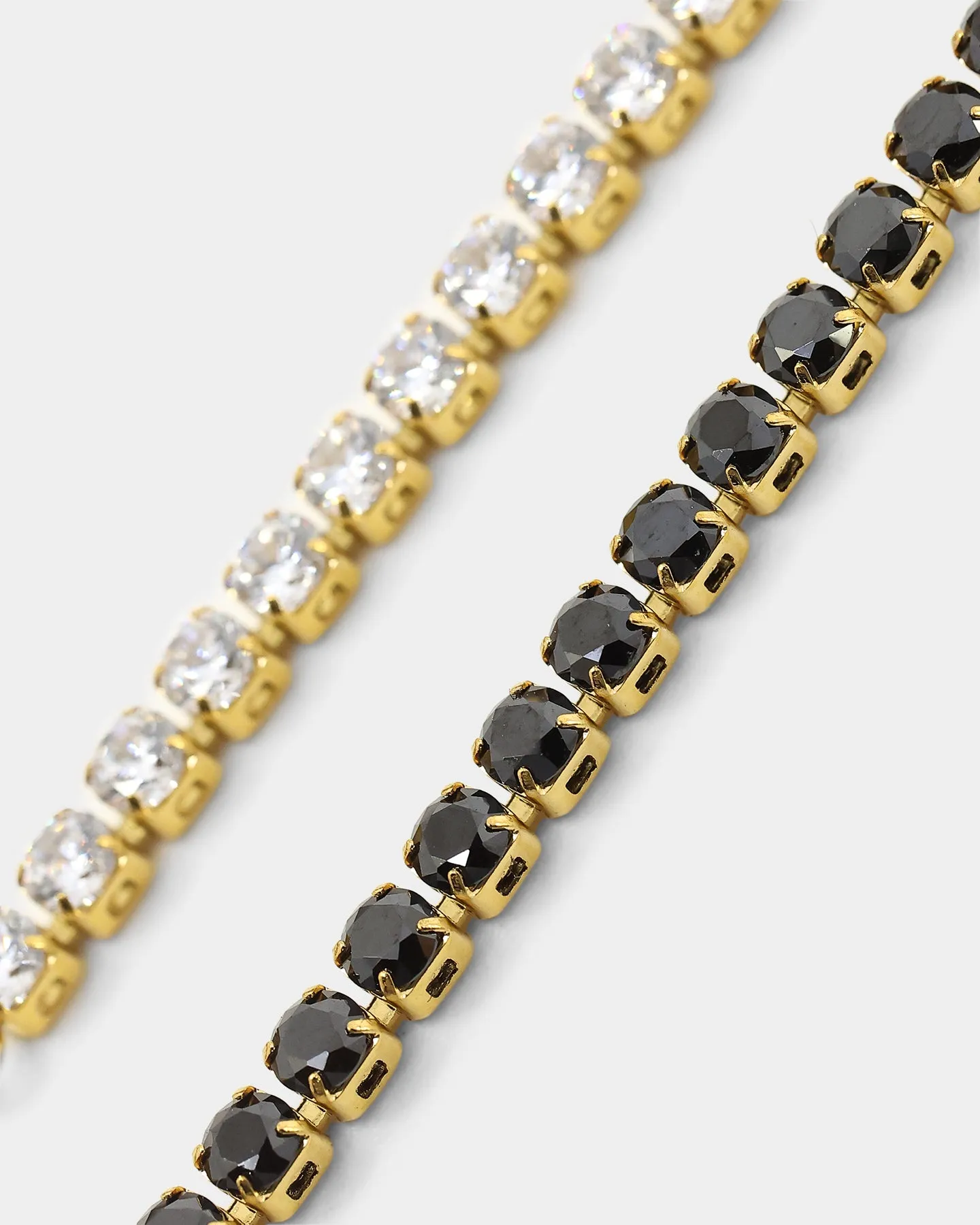 NXS 3mm Tennis Gradient Bracelet Black/White