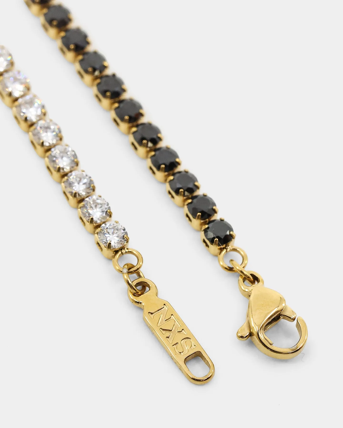 NXS 3mm Tennis Gradient Bracelet Black/White