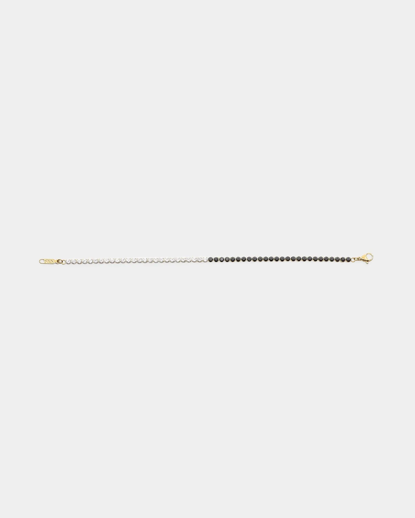 NXS 3mm Tennis Gradient Bracelet Black/White