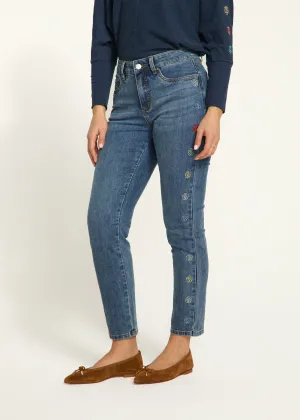 Olivia Pencil Ankle Denim, Medium Wash