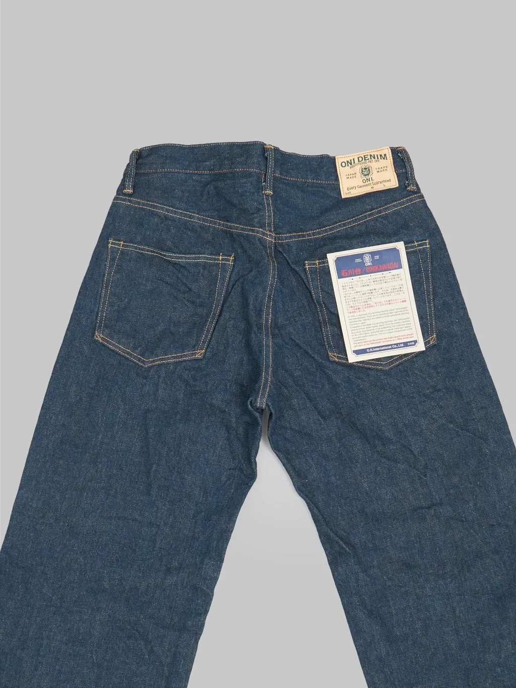 ONI Denim 200 Ishikawadai 15oz Wide Straight Jeans