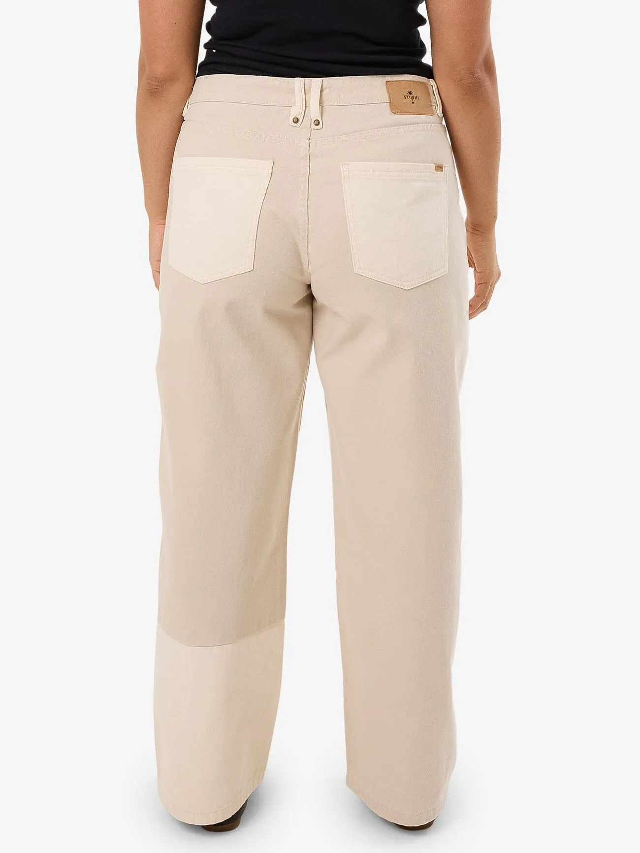 Pieces Billie Low Rise Baggy Jean - Alabaster