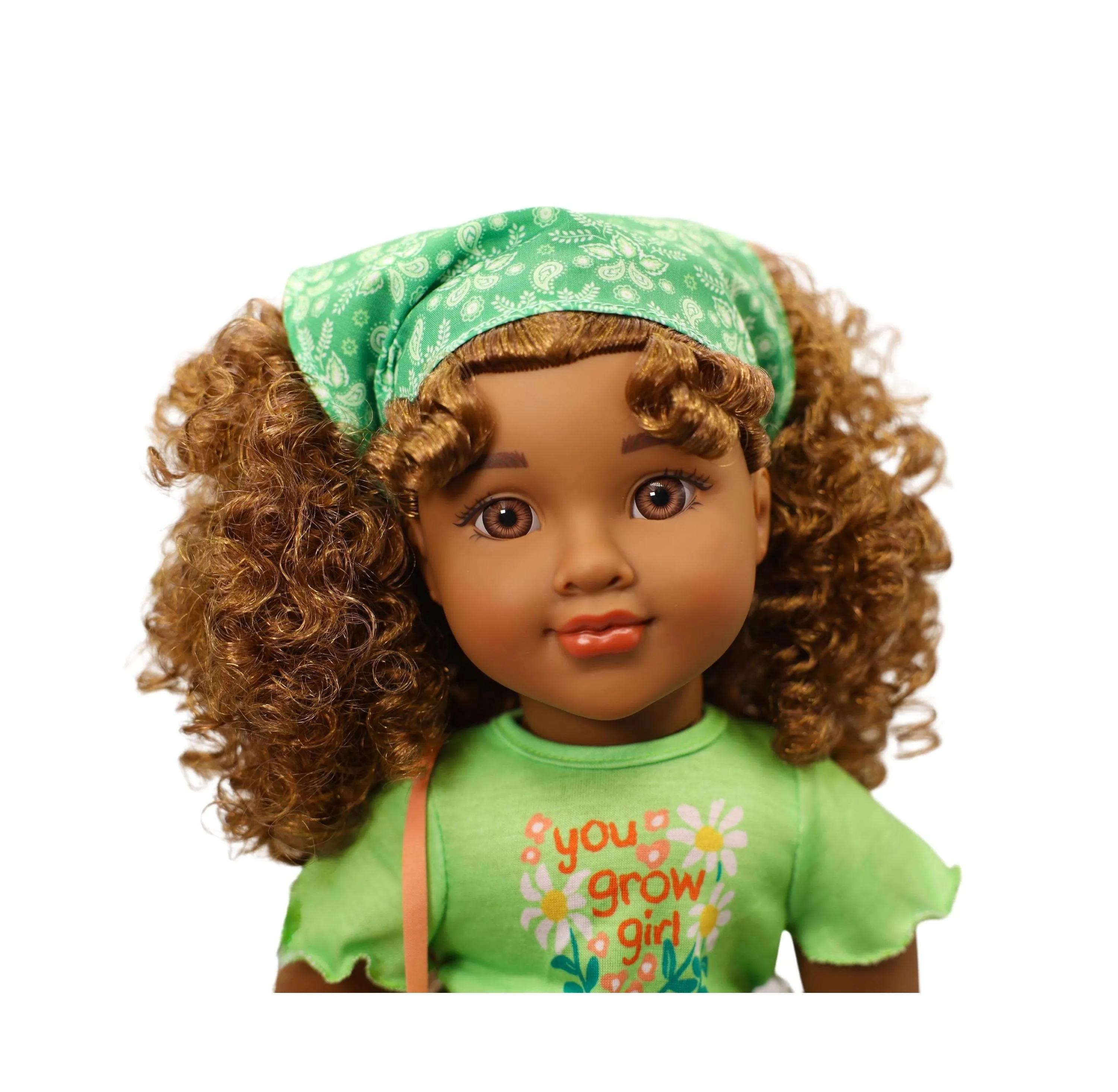Positively Perfect Dolls 18" Willow Doll with Brown Hair and Golden Highlights