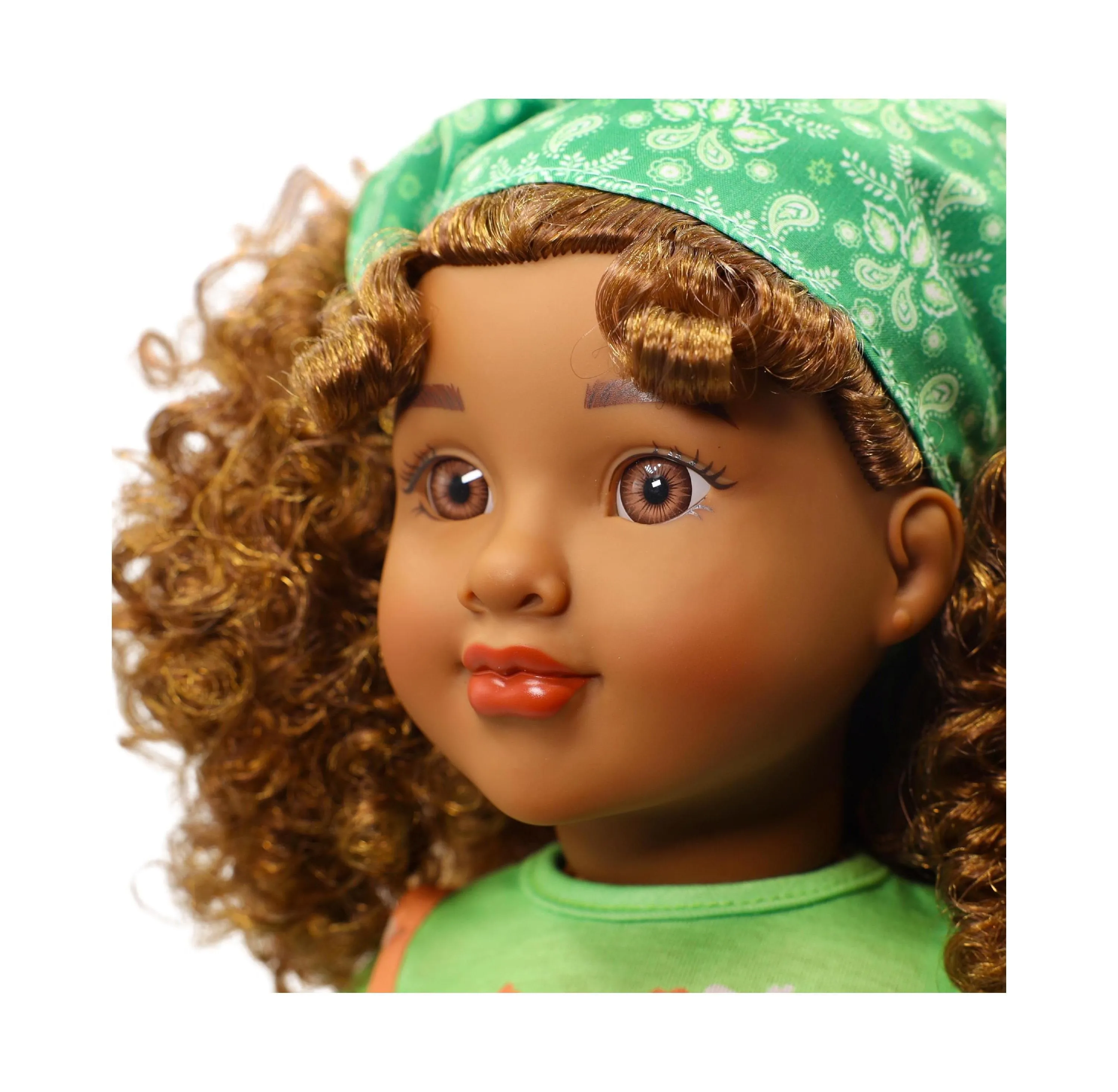 Positively Perfect Dolls 18" Willow Doll with Brown Hair and Golden Highlights