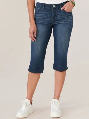 "Ab"solution® Indigo Denim Skimmer Capri