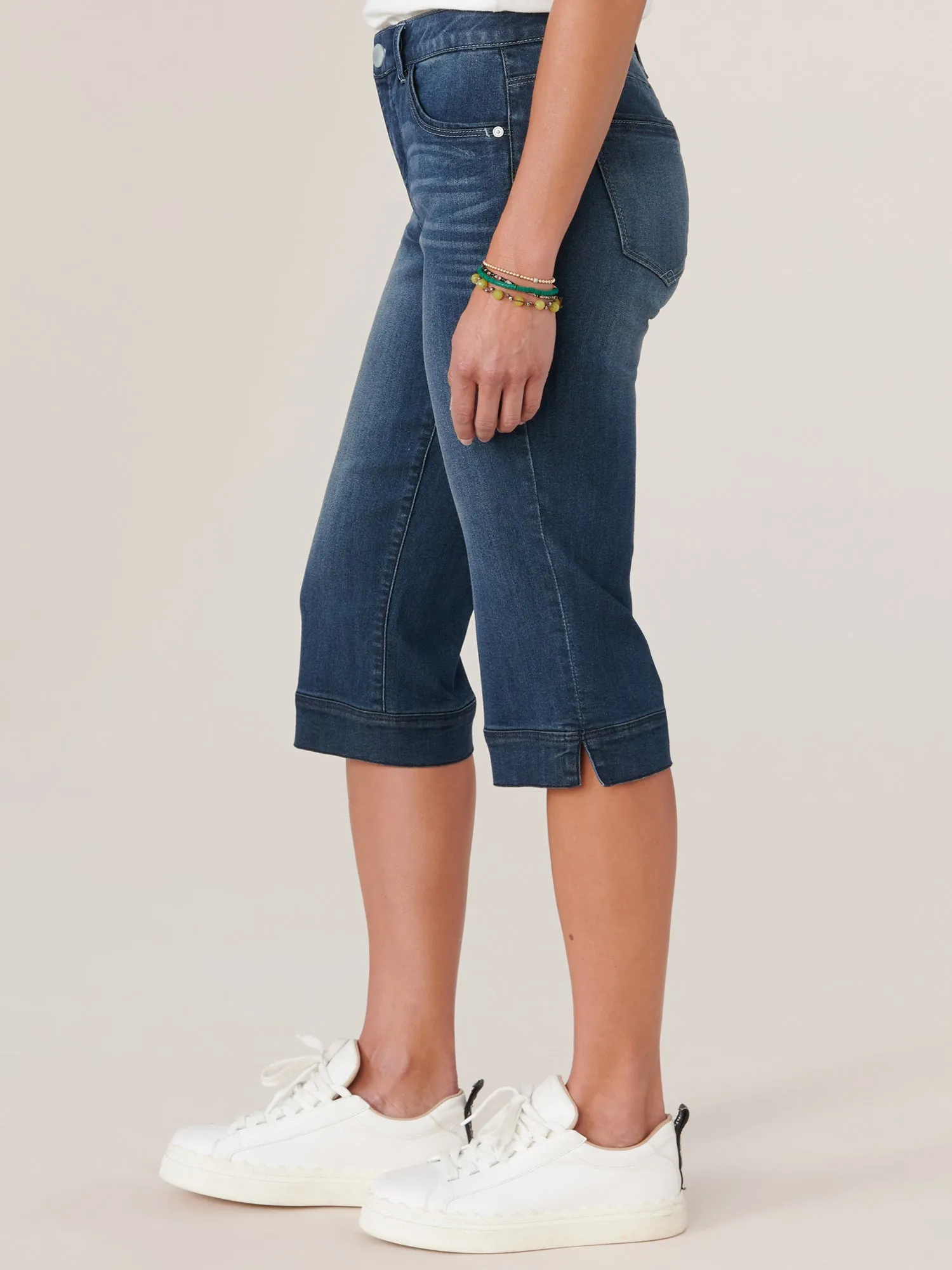 "Ab"solution® Indigo Denim Skimmer Capri