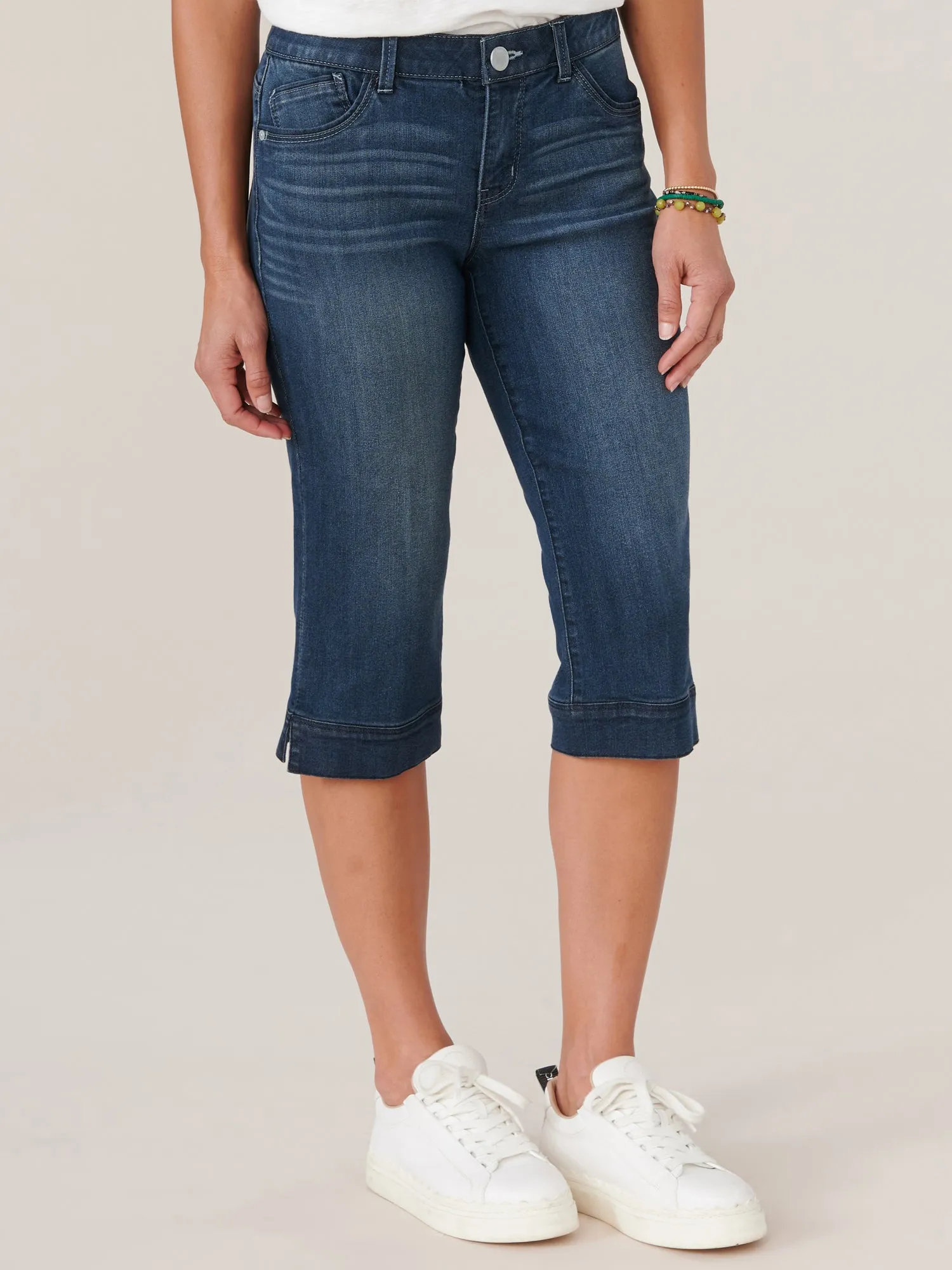 "Ab"solution® Indigo Denim Skimmer Capri