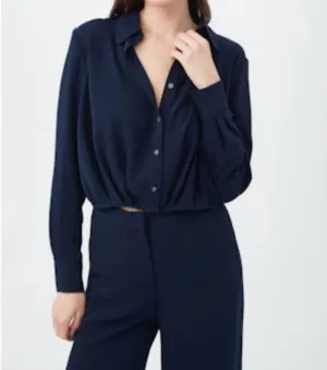 Renlee Collared Shirt In Indigo