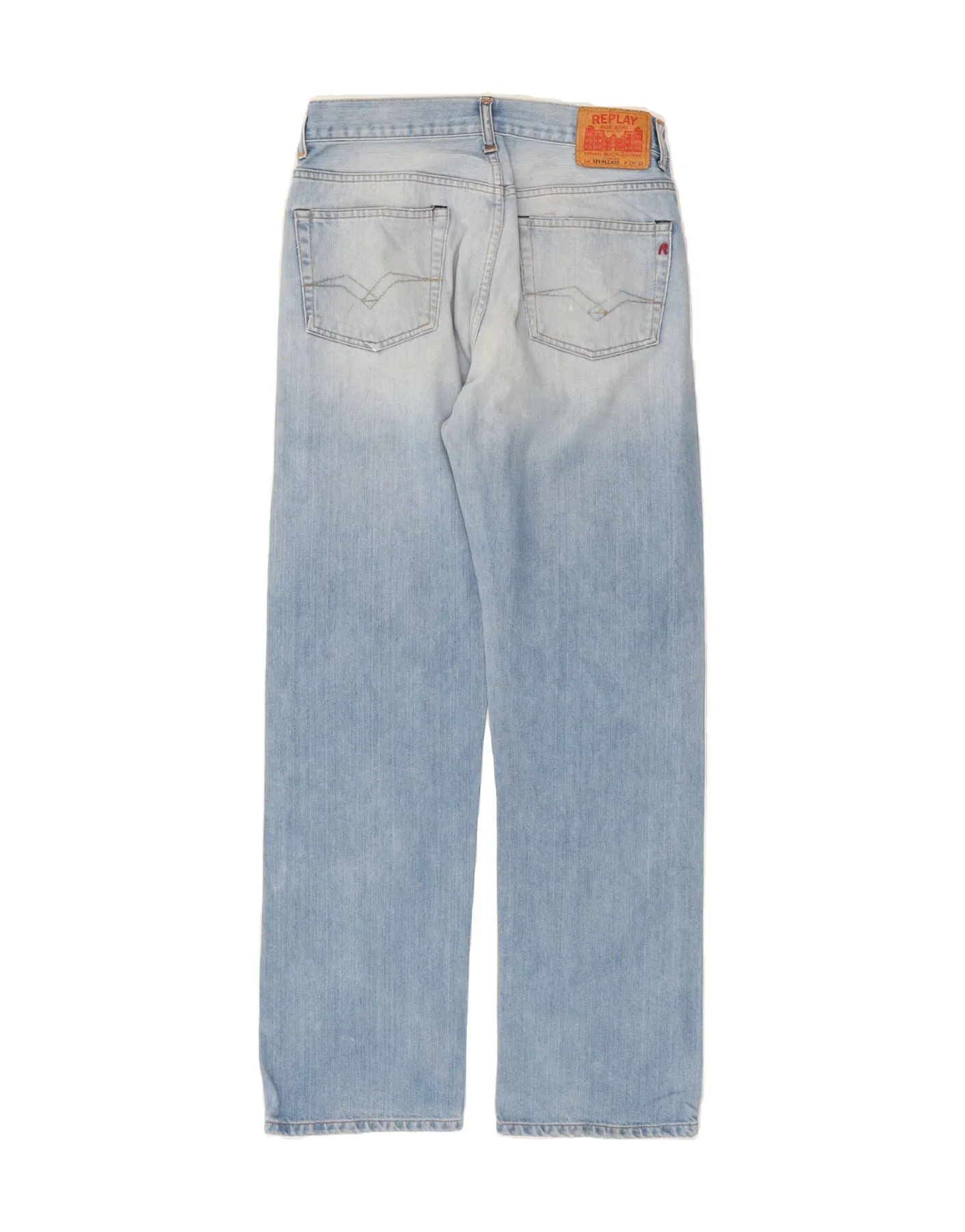 REPLAY Mens Straight Jeans W29 L32 Blue