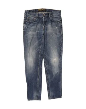RIFLE Mens Slim Jeans W31 L31 Blue Cotton