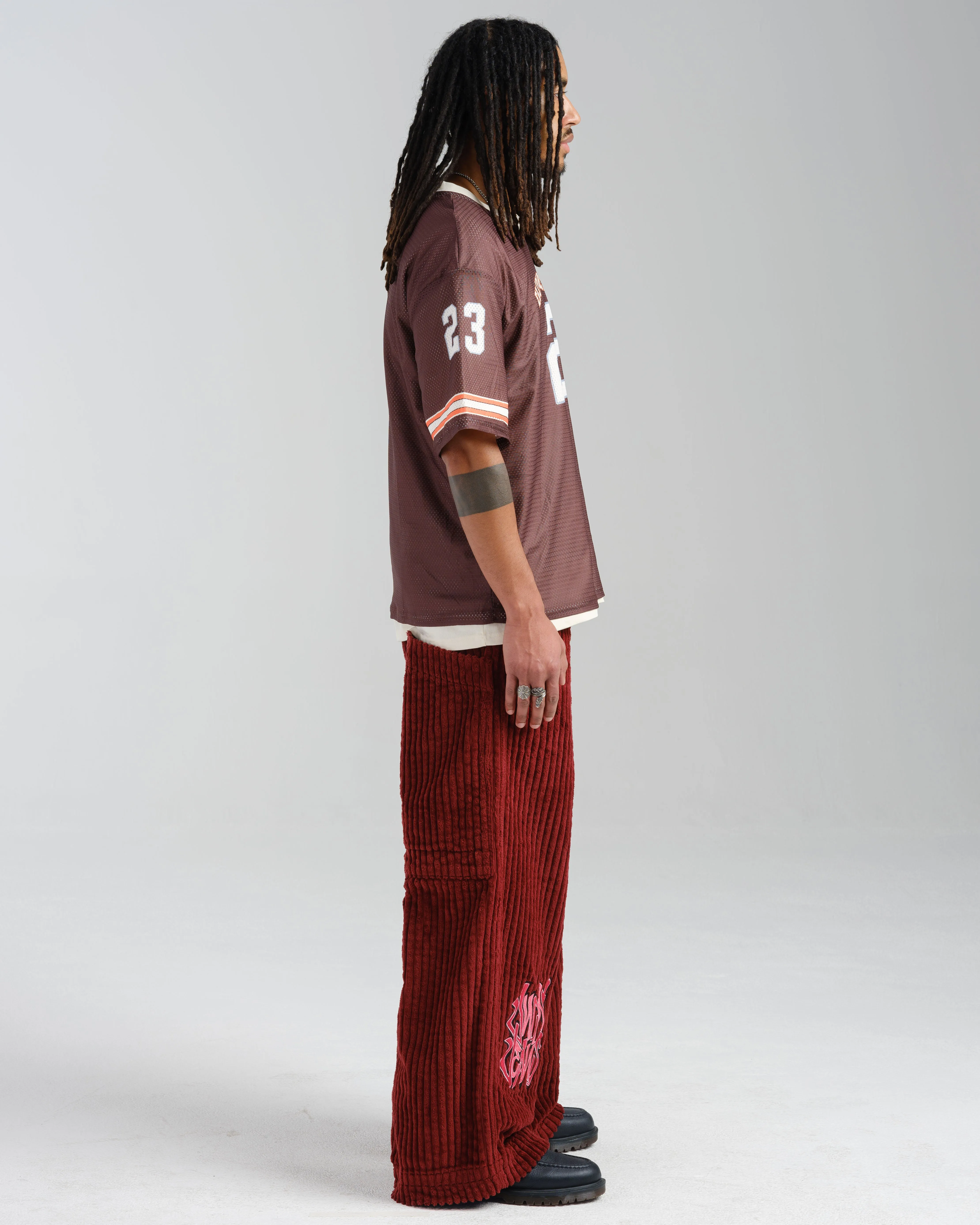 Rollin. 26". 2 Wale Corduroy. Burgundy.