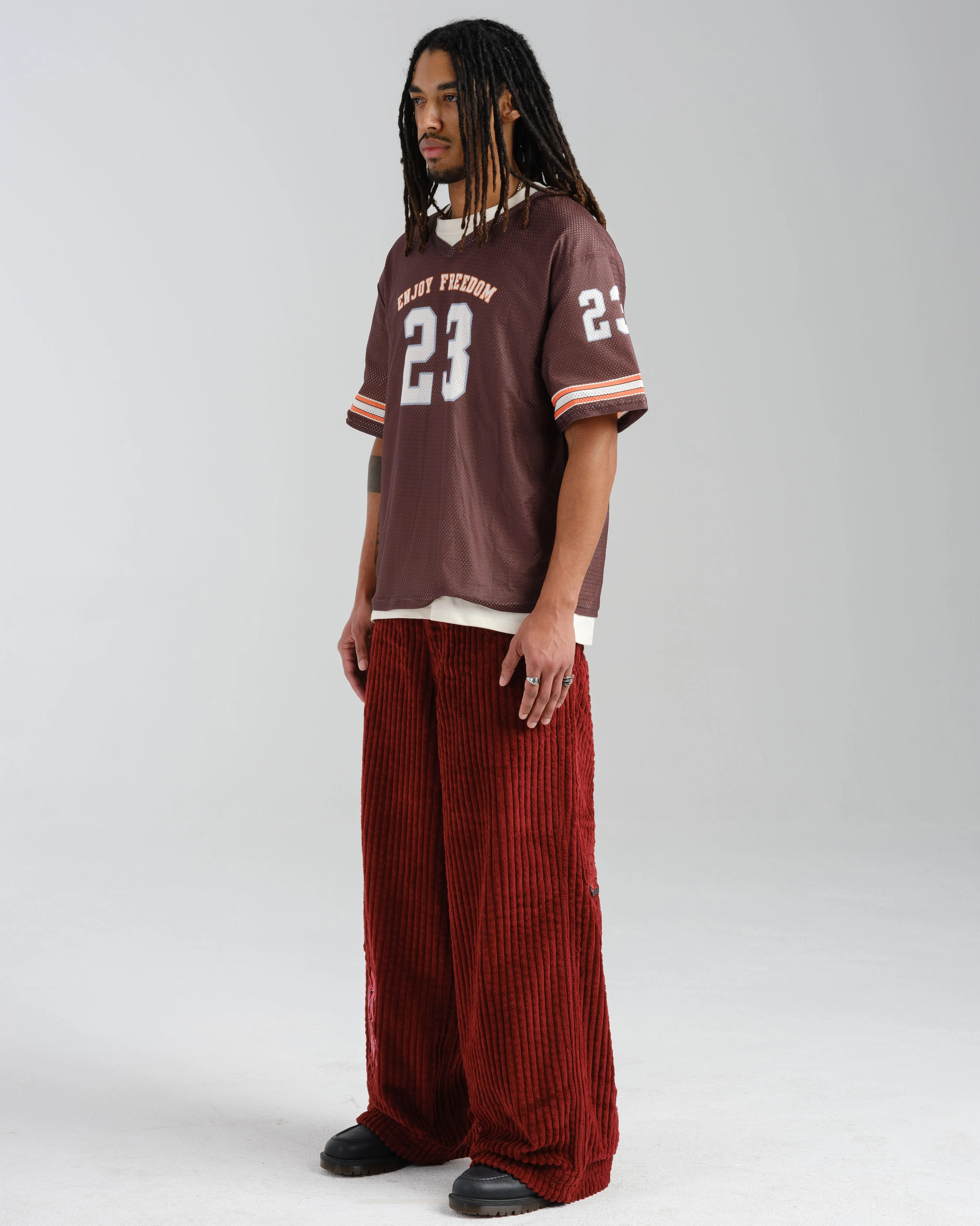 Rollin. 26". 2 Wale Corduroy. Burgundy.