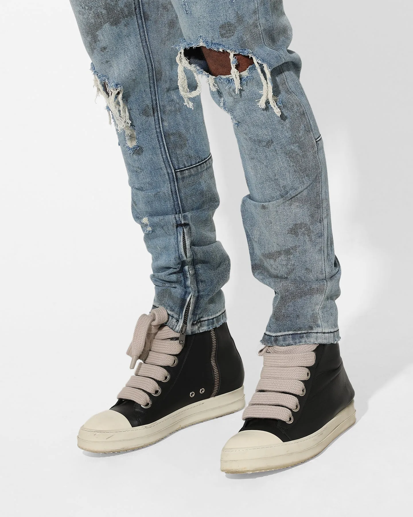 Saint Morta Acid Destroyer Jeans Blue/Black