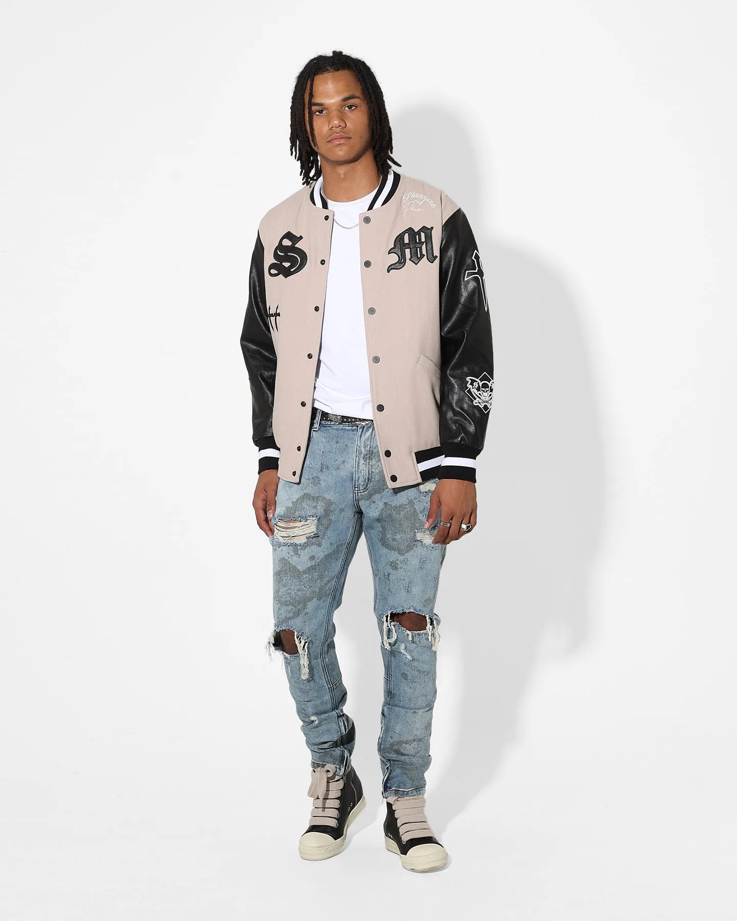 Saint Morta Acid Destroyer Jeans Blue/Black