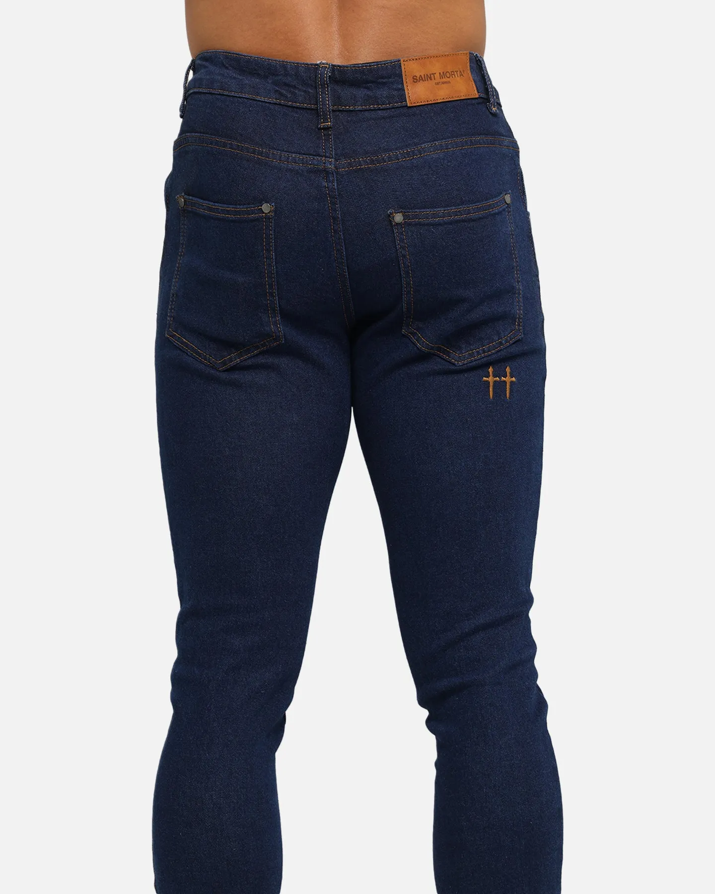 Saint Morta Dynasty Jeans Indigo/Tan