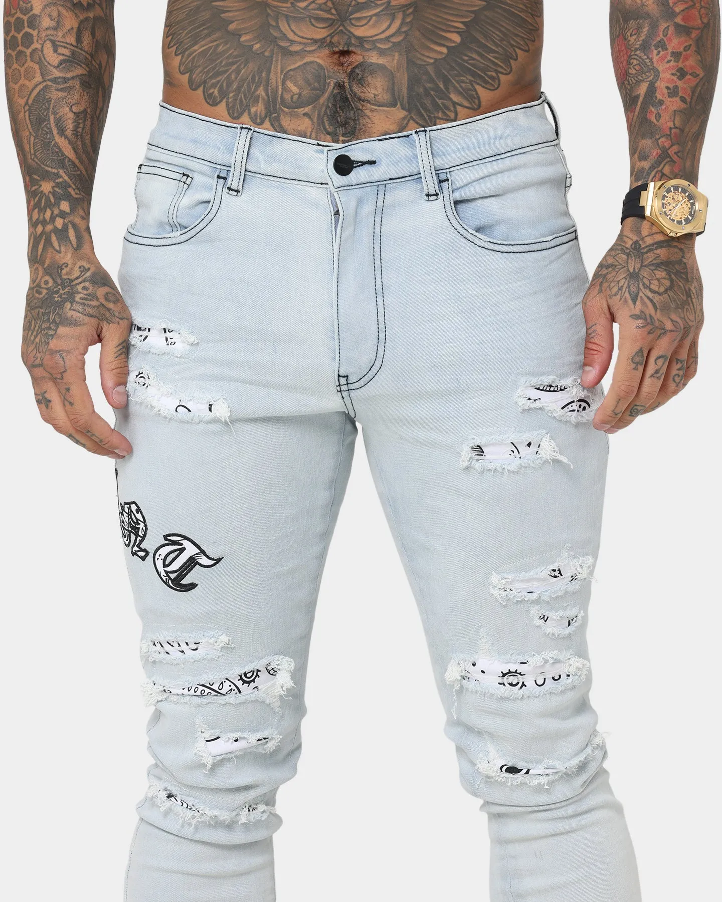 Saint Morta Gothic Summer Jeans Ice Blue