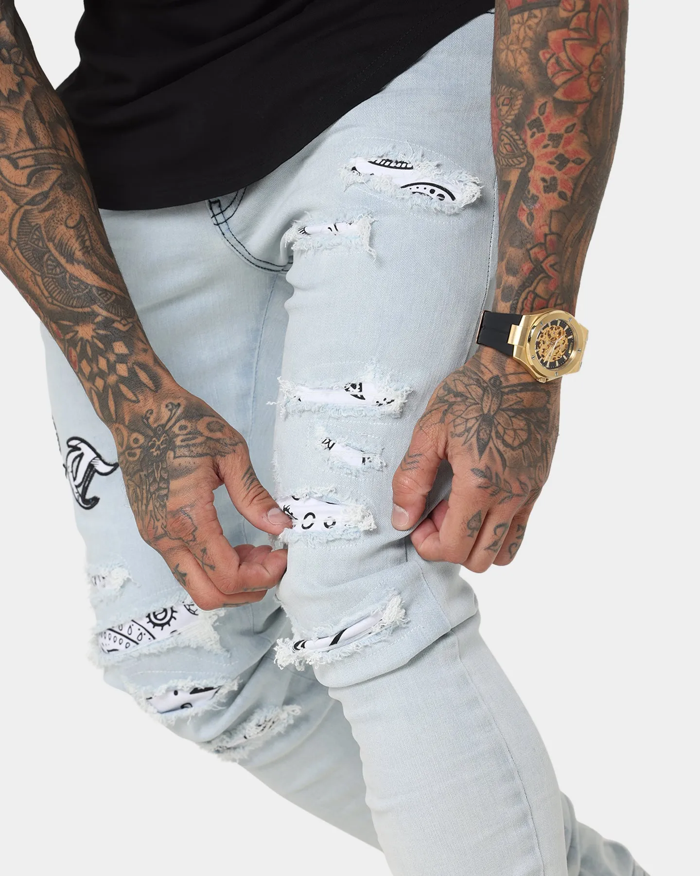Saint Morta Gothic Summer Jeans Ice Blue