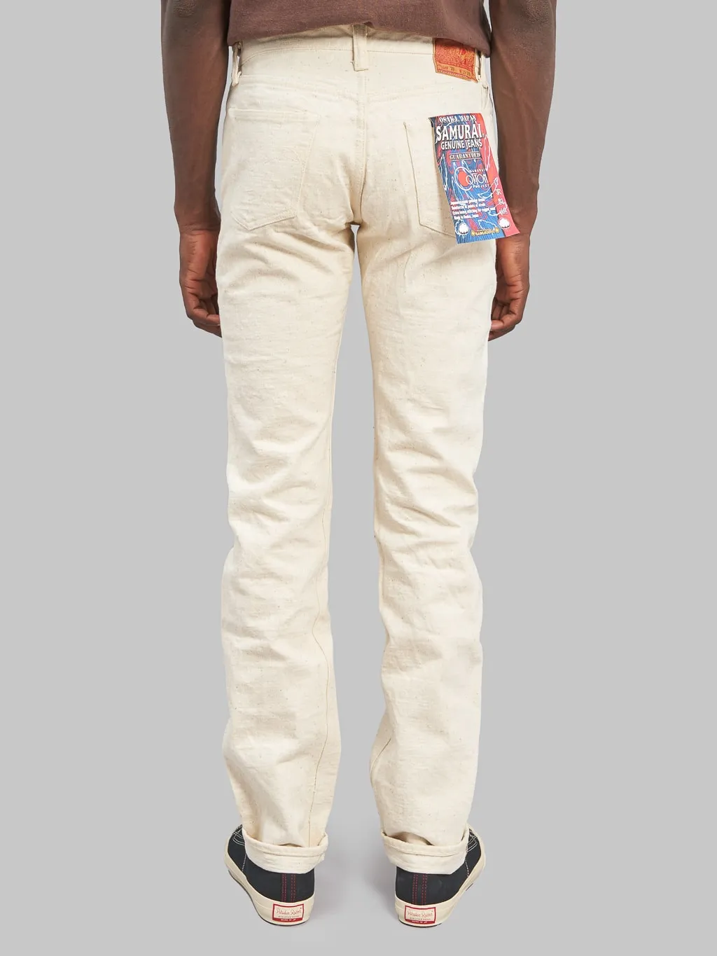 Samurai Jeans S710SC-KI Japanese Cotton Ecru 18oz Slim Straight Jeans