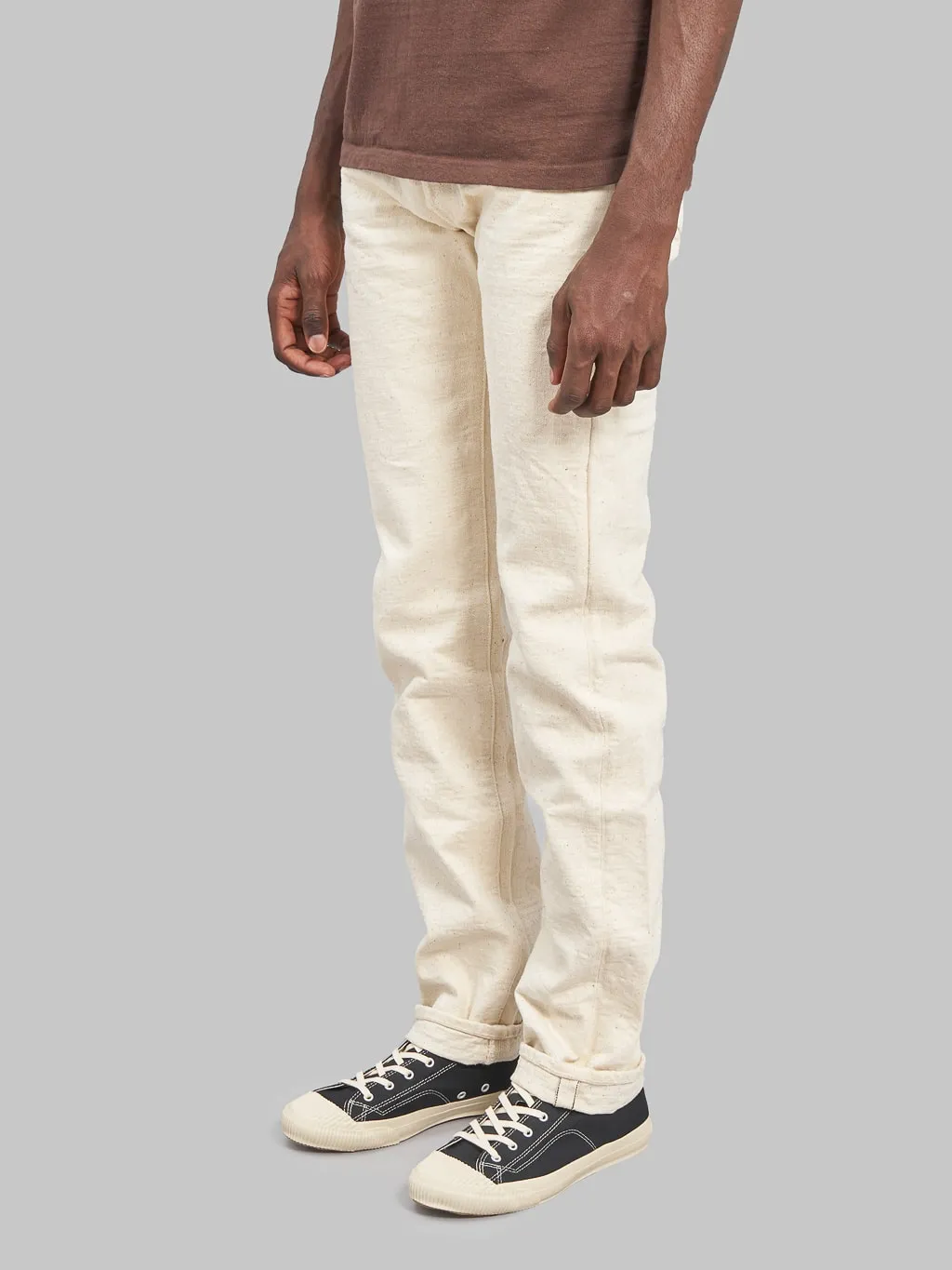Samurai Jeans S710SC-KI Japanese Cotton Ecru 18oz Slim Straight Jeans