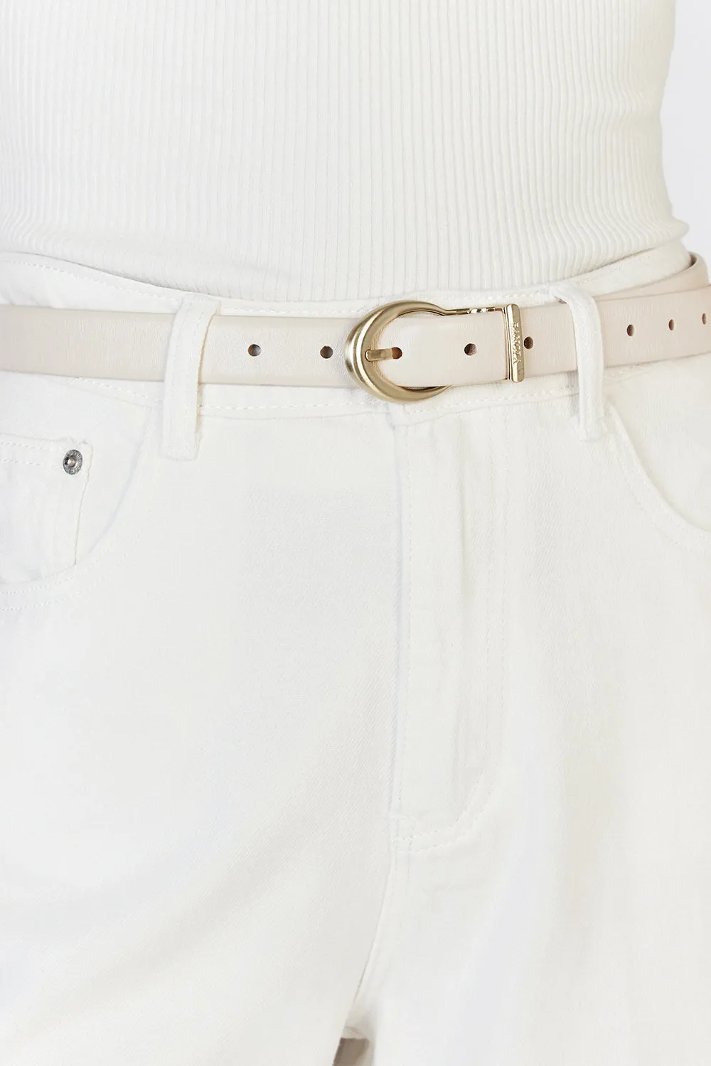 SANCIA THE MISCHA BELT OFF WHITE