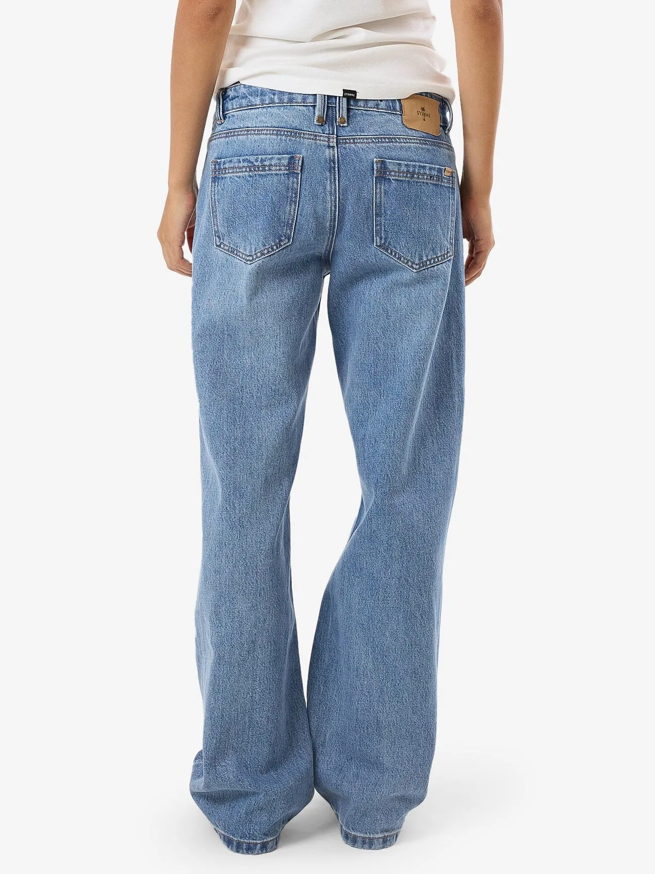 Saskia Low Rise Straight Jean - Dark Dust Blue