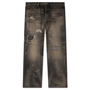 Savage Denim DP Wide Pants - Black
