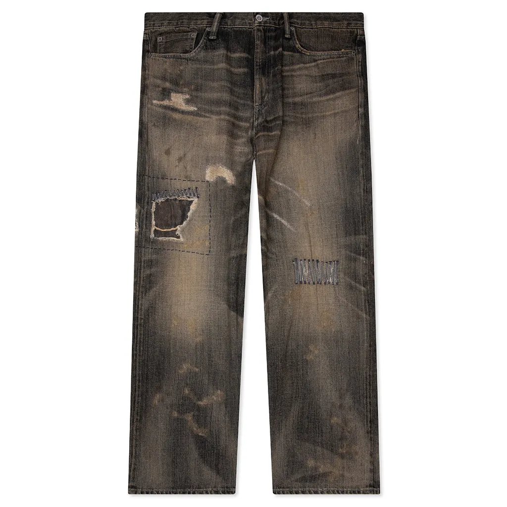 Savage Denim DP Wide Pants - Black