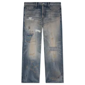 Savage Denim DP Wide Pants - Indigo