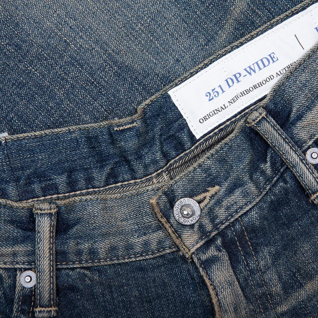 Savage Denim DP Wide Pants - Indigo