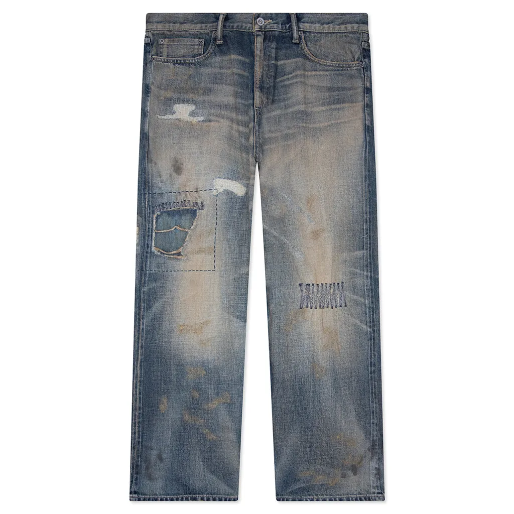 Savage Denim DP Wide Pants - Indigo