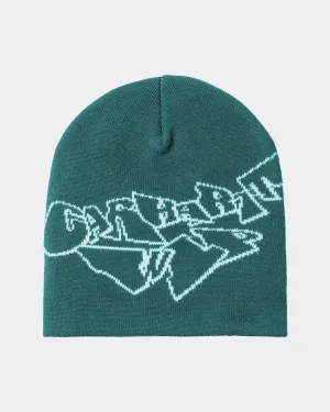 Screwed Up Scripter Beanie | Rainforest / Air Sky