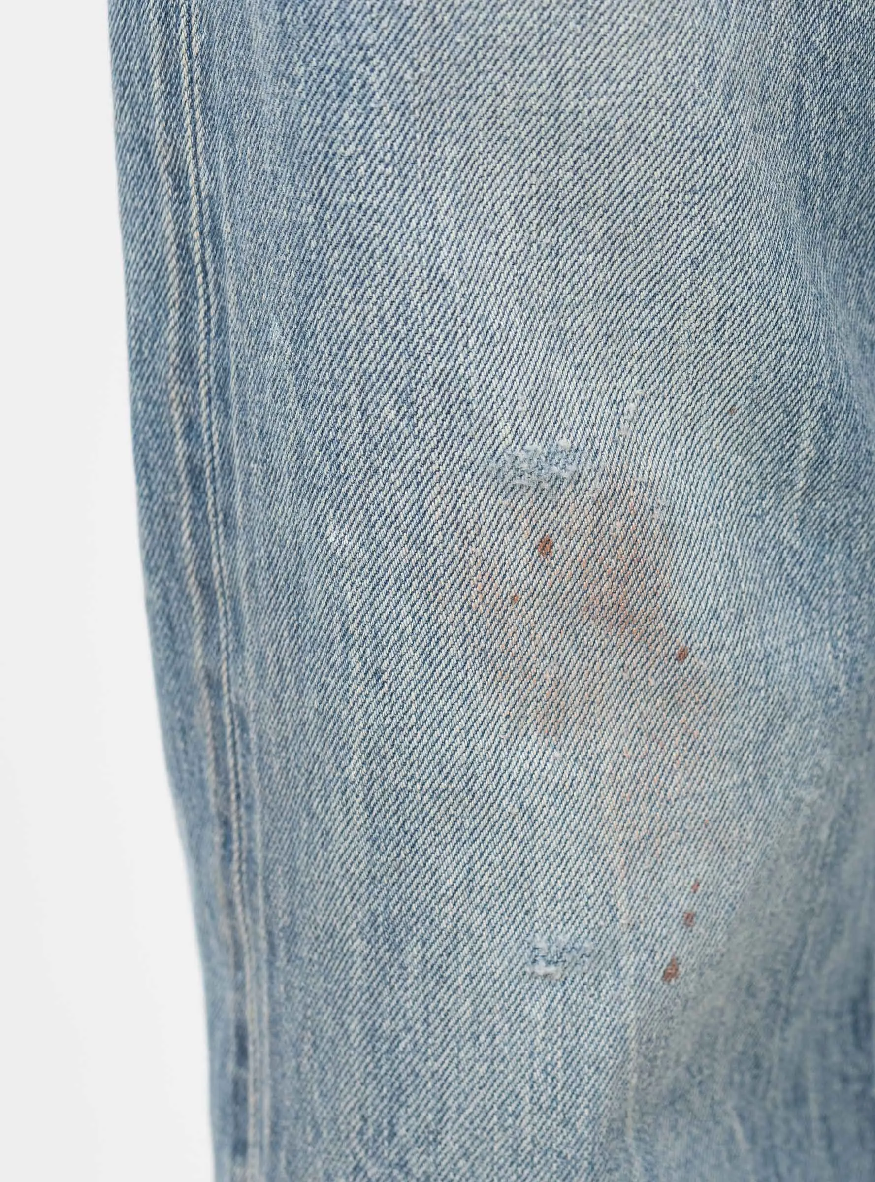 Selvedge Denim Vintage Straight Cut 13.5oz Light Splatter