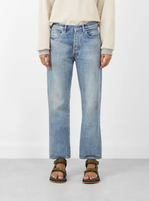 Selvedge Denim Vintage Straight Cut 13.5oz Light Splatter